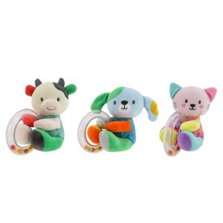 Sonajero Woody Toys 225084 Peluche con Argolla Transparente Estimulación Temprana