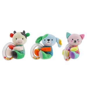 Miniatura 2 de 4 de Sonajero Woody Toys 225084 Peluche con Argolla Transparente Estimulación Temprana