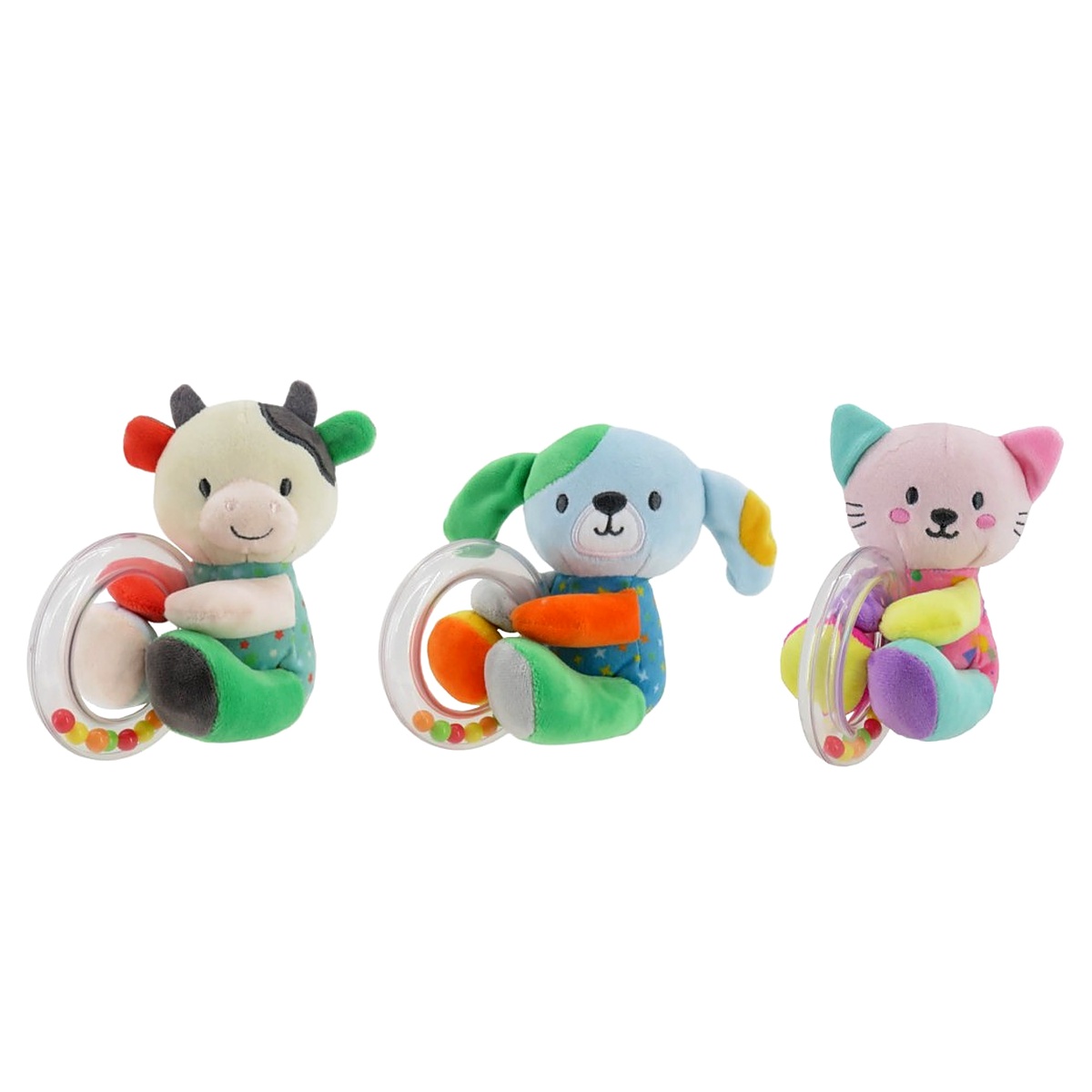 Imagen 2 de 4 de Sonajero Woody Toys 225084 Peluche con Argolla Transparente Estimulación Temprana