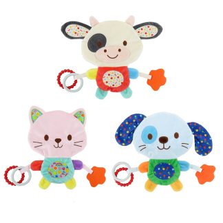 Trapito de Apego Woody Toys 225197 3 en 1 con Sonajero y Mordillo