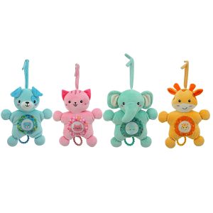 Miniatura 3 de 9 de Cunero Woody Toys 110404 Peluche 10" con Sonajero y Aro Texturado