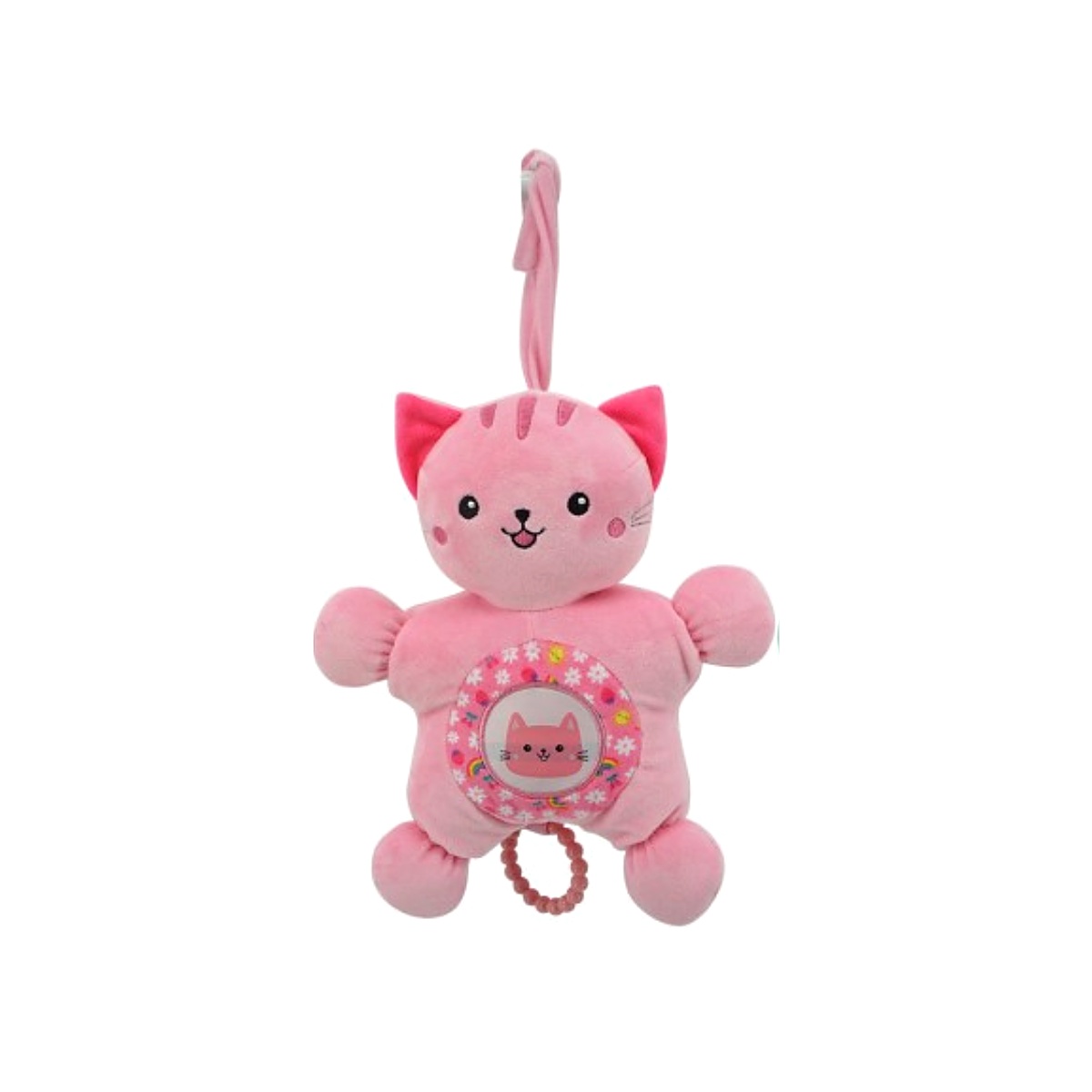 Imagen 5 de 9 de Cunero Woody Toys 110404 Peluche 10" con Sonajero y Aro Texturado