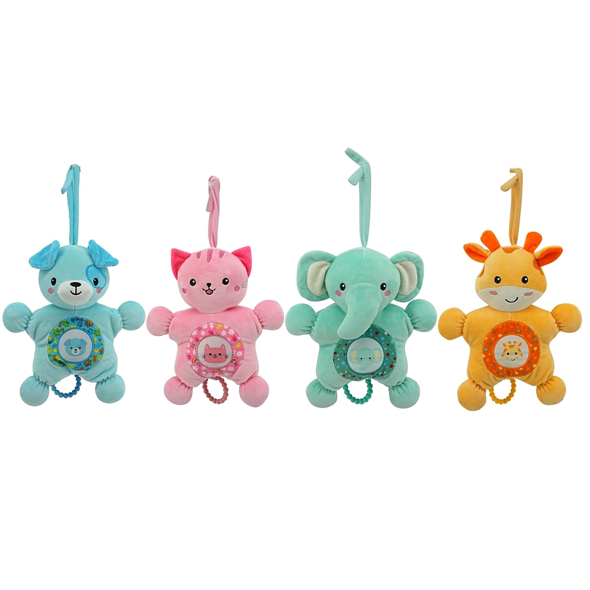 Imagen 8 de 9 de Cunero Woody Toys 110404 Peluche 10" con Sonajero y Aro Texturado