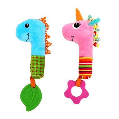 Imagen 3 de 4 de Sonajero Woody Toys con Chifle y Mordillo Dinosaurio Unicornio