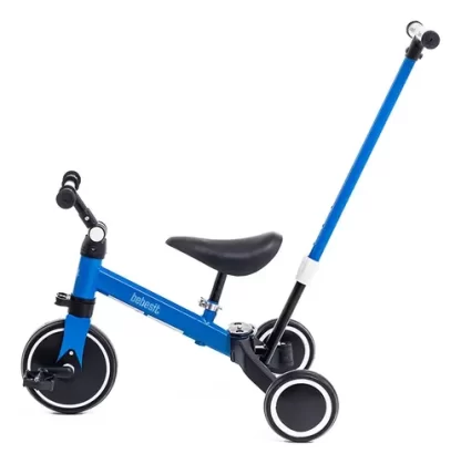 Imagen 1 de 6 de Triciclo Con Manija de Empuje Bebesit 2 En 1 Azul