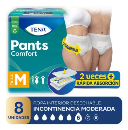 Imagen 1 de 6 de Ropa Interior Tena Pants Clásico Talle M X8 Unidades