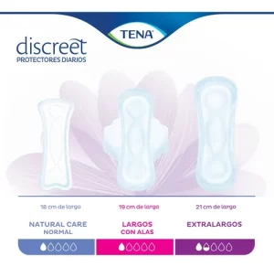 Miniatura 5 de 6 de Protector Diario Tena Discreet Largo Alas X 15 Un Tena Discreet 200026