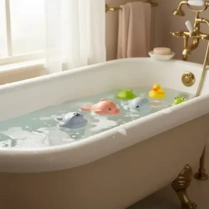 Imagen 2 de 7 de Juguete De Baño Baby Favorite Animalitos De Baño X6 Surtidos Surtido