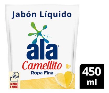 Imagen 1 de 1 de Jabón para Ropa Fina Bebé Ala Camellito Doy pack X 450cc