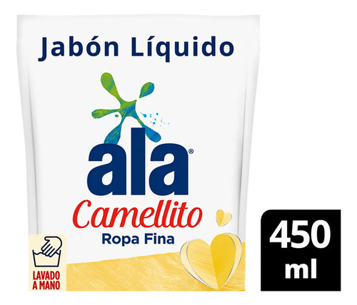 Imagen 1 de 1 de Jabón para Ropa Fina Bebé Ala Camellito Doy pack X 450cc