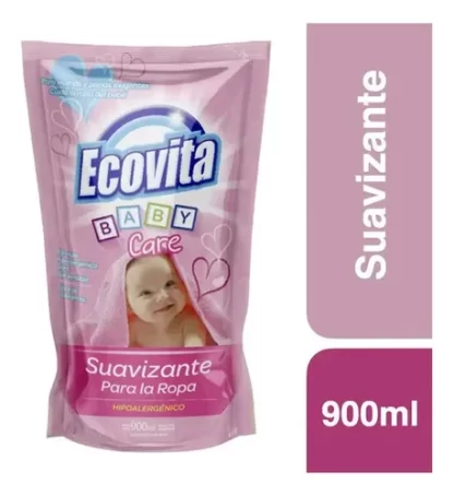 Imagen 2 de 2 de Suavizante Ecovita Clásico Baby Care Doypack x 900ml