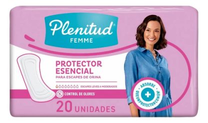 Imagen 1 de 3 de Plenitud Femme Protector Esencial X20. Incontinencia Leve