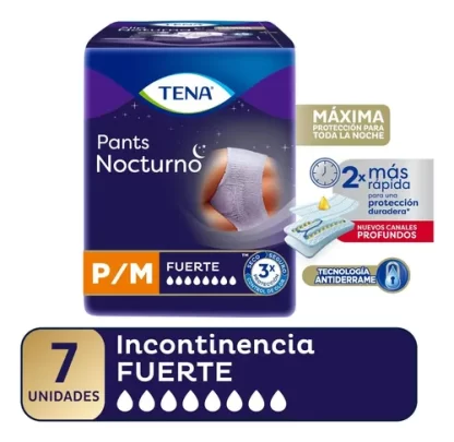 Imagen 1 de 5 de Tena Pants Nocturna Absorción Extrema P/m X7 Unidades