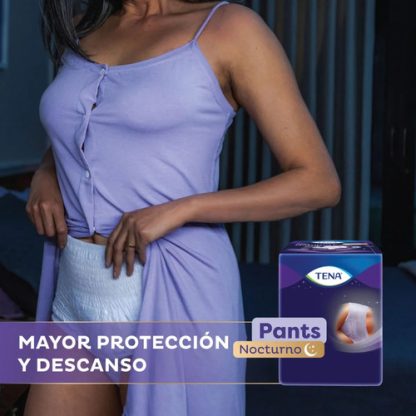Imagen 4 de 5 de Tena Pants Nocturna Absorción Extrema P/m X7 Unidades