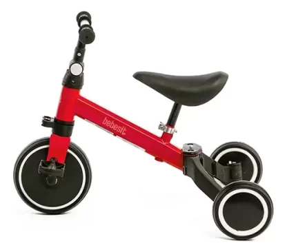 Imagen 2 de 5 de Triciclo 3 en 1 con Manija de Empuje Bebesit Sl-2023 Rojo