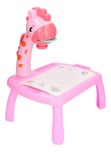 Imagen 2 de 4 de Mesa Didáctica Proyector Bebesit 2008 Jirafa Rosa Rosa