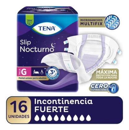 Imagen 2 de 4 de Pañales Para Adulto Tena Slip Nocturno M G Xg Grande