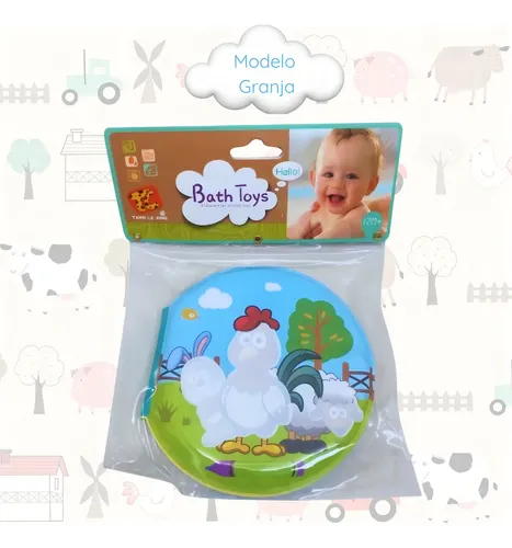 Imagen 2 de 3 de Libro Para Baño Granja Con Chifle Pinta Con Agua Para Bebés Explorer Fan