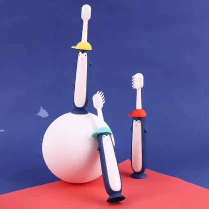 Imagen 7 de 10 de Cepillo Dental Para Niños Cerda Suave Infantil Loopi 8727 Color Celeste