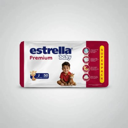 Imagen 5 de 5 de Panales Estrella Baby Premium (Junior) J  50 Unidades