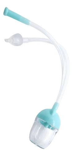 Imagen 4 de 7 de Aspirador Nasal Sacamoco Con Manguera Loopi 8724 Color Agua