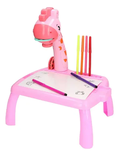 Imagen 1 de 4 de Mesa Didáctica Proyector Bebesit 2008 Jirafa Rosa Rosa