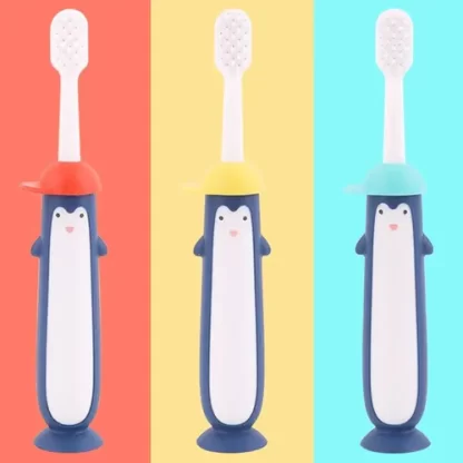 Imagen 4 de 10 de Cepillo Dental Para Niños Cerda Suave Infantil Loopi 8727 Color Celeste