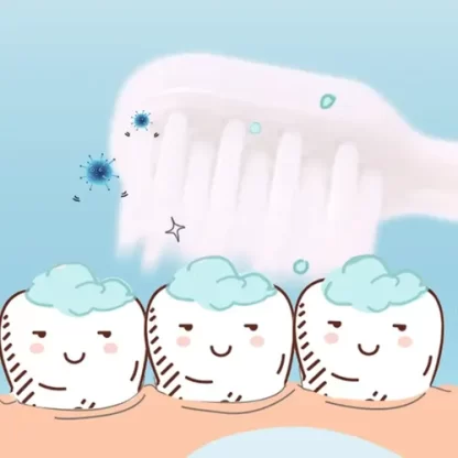 Imagen 9 de 10 de Cepillo Dental Para Niños Cerda Suave Infantil Loopi 8727 Color Celeste