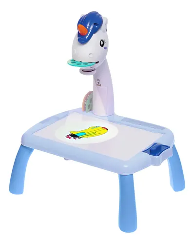 Imagen 1 de 4 de Mesa Didáctica Proyector 2008 Bebesit Unicornio Azul