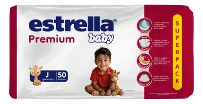 Imagen 2 de 5 de Panales Estrella Baby Premium (Junior) J  50 Unidades