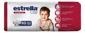 Miniatura 1 de 1 de Pañales Estrella Premium Xg  52 Unidades Extra Grande