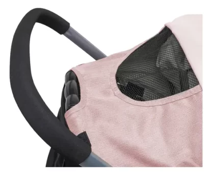 Imagen 4 de 7 de Cochecito De Paseo Travel System Bebesit 1390ts Aeris Rosa Plateado