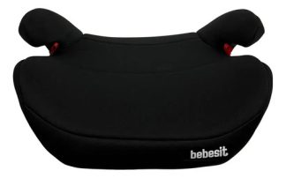 Booster Bebesit 9015 negro sin respaldo visto de frente
