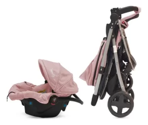 Miniatura 7 de 7 de Cochecito De Paseo Travel System Bebesit 1390ts Aeris Rosa Plateado