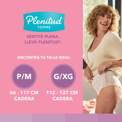 Imagen 2 de 4 de Pañales Para Adultos Plenitud Femme P/M x 8 unidades