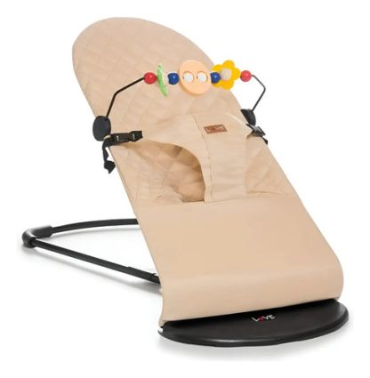 Imagen 1 de 5 de Mecedora Bouncer Love 411 con Juguetes Beige