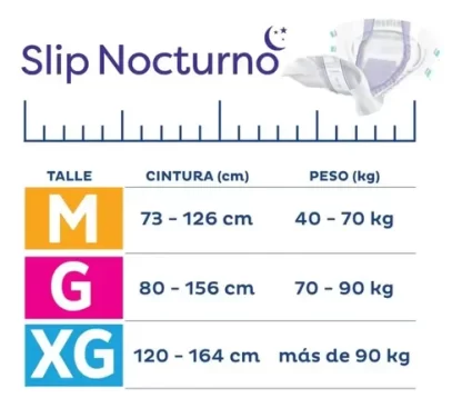 Imagen 3 de 4 de Pañales Para Adulto Tena Slip Nocturno M G Xg Grande