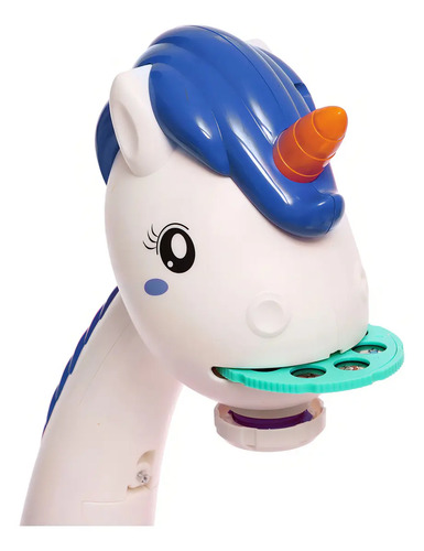 Imagen 2 de 4 de Mesa Didáctica Proyector 2008 Bebesit Unicornio Azul