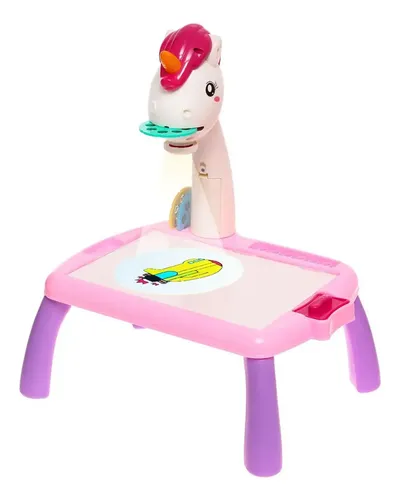 Imagen 1 de 4 de Mesa Didáctica Proyector Bebesit 2008 Unicornio Rosa