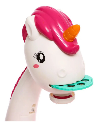 Imagen 2 de 4 de Mesa Didáctica Proyector Bebesit 2008 Unicornio Rosa
