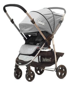 Miniatura 3 de 7 de Cochecito Huevito Travel System Y Manillar Rebatible Bebesit Gris Claro