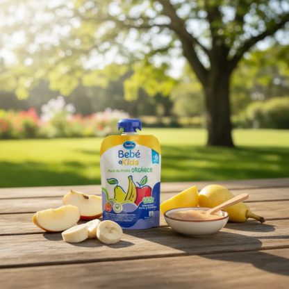 Imagen 2 de 5 de Puré De Frutas Sabor Manzana, Pera Y Banana Sancor Bebé & Kids 90g
