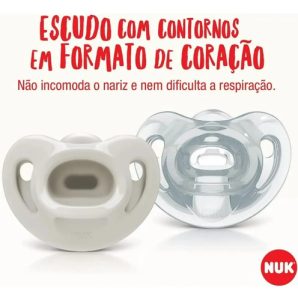 Miniatura 3 de 4 de Chupete Nuk Sensitive Soft azul 0-6 meses pack x2