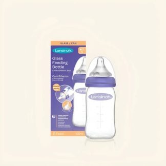 Mamadera Lansinoh de vidrio 160 ml con tetina NaturalWave
