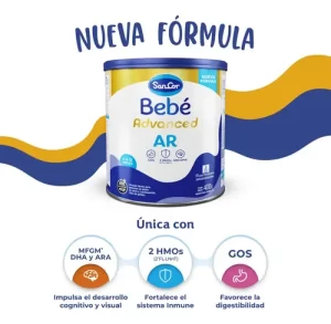 Miniatura 2 de 2 de Leche En Polvo Sancor Bebé Advanced AR 0m+ Sabor Neutro 400g