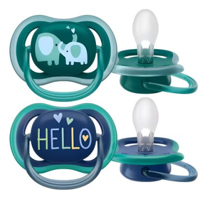 Imagen 1 de 1 de Chupete Ultra Air Avent +18m Tetina Anatomica Extra Firme X2