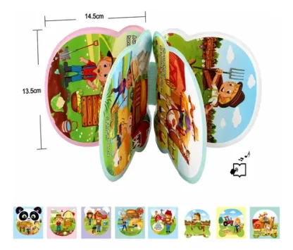 Imagen 2 de 3 de Librito para el agua Loopi Panda juguete de baño