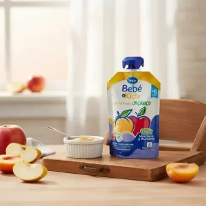 Miniatura 2 de 3 de Puré De Frutas Sabor Manzana Y Durazno Sancor Bebé & Kids 90g