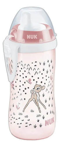 Imagen 1 de 7 de Vaso Antiderrame Nuk Kiddy Cup Disney Bambi De 300 Ml Rosa