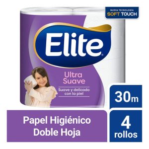 Miniatura 1 de 3 de Papel higiénico Elite Ultra Suave doble hoja 4 x 30 m